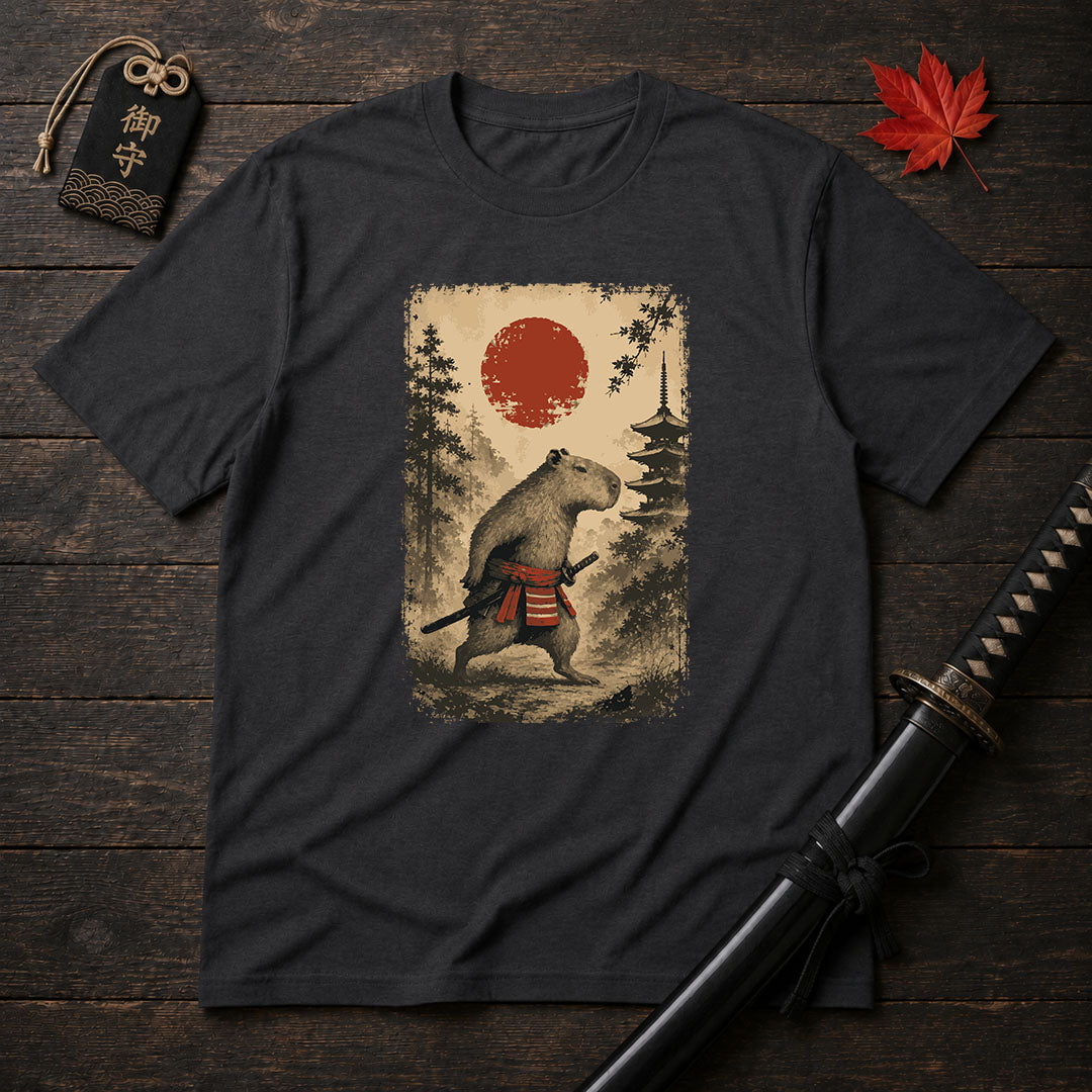 Sunrise Ronin Capybara T-Shirt