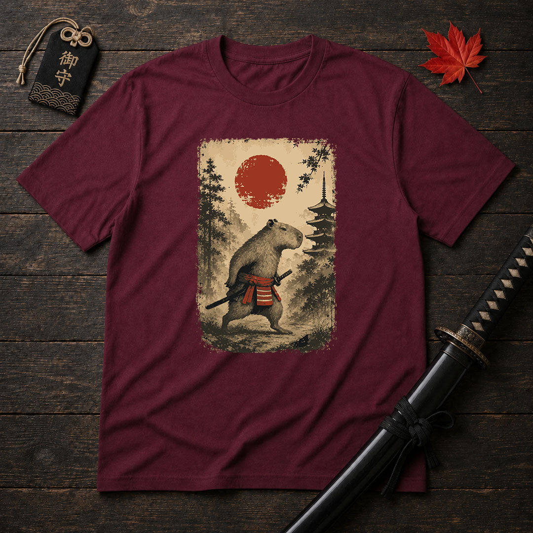 Sunrise Ronin Capybara T-Shirt