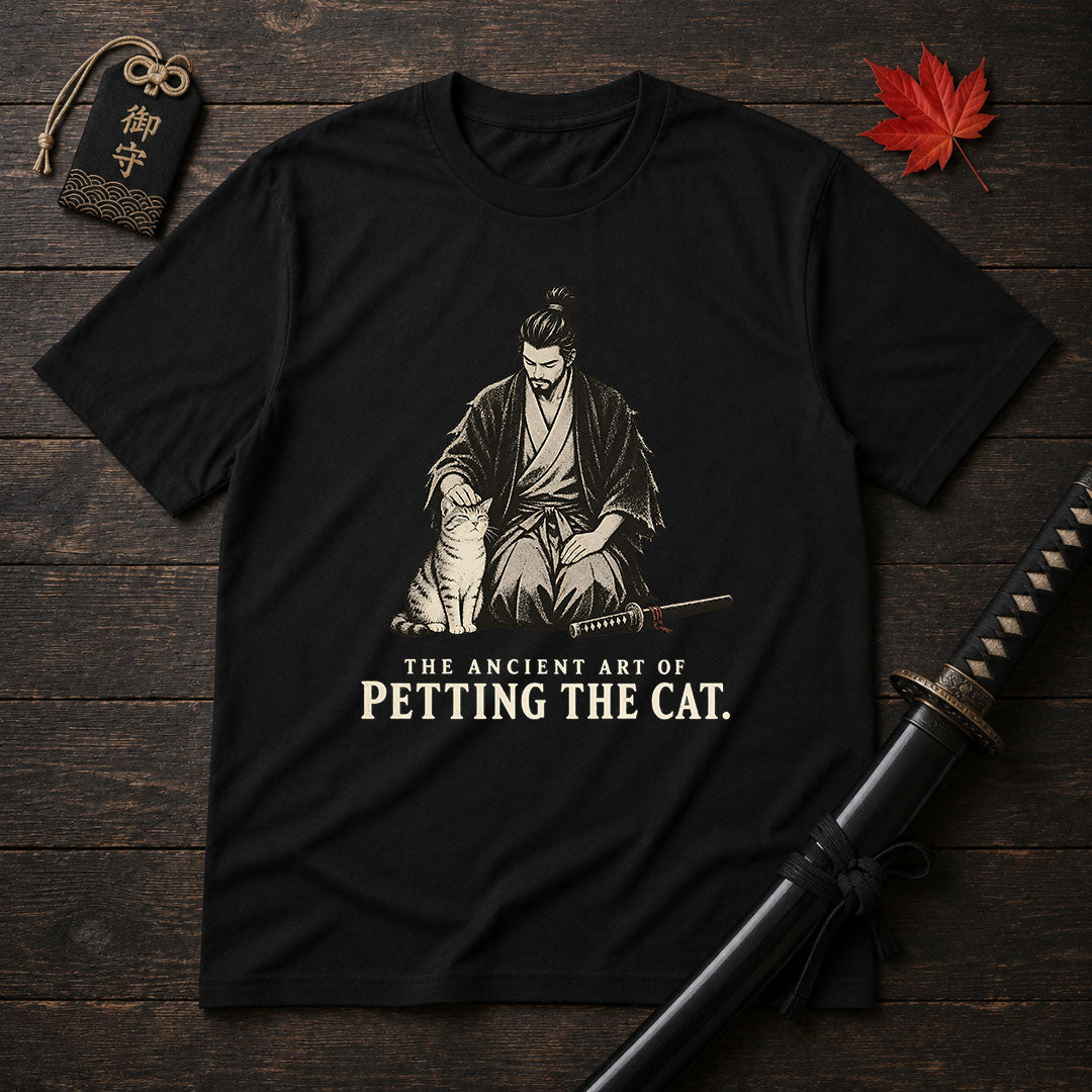 The Ancient Art of Petting The Cat T-Shirt
