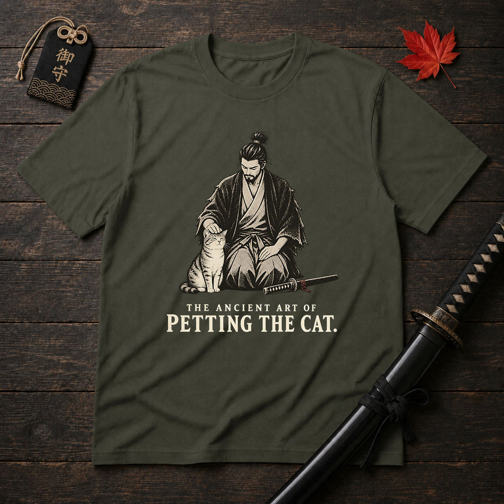The Ancient Art of Petting The Cat T-Shirt