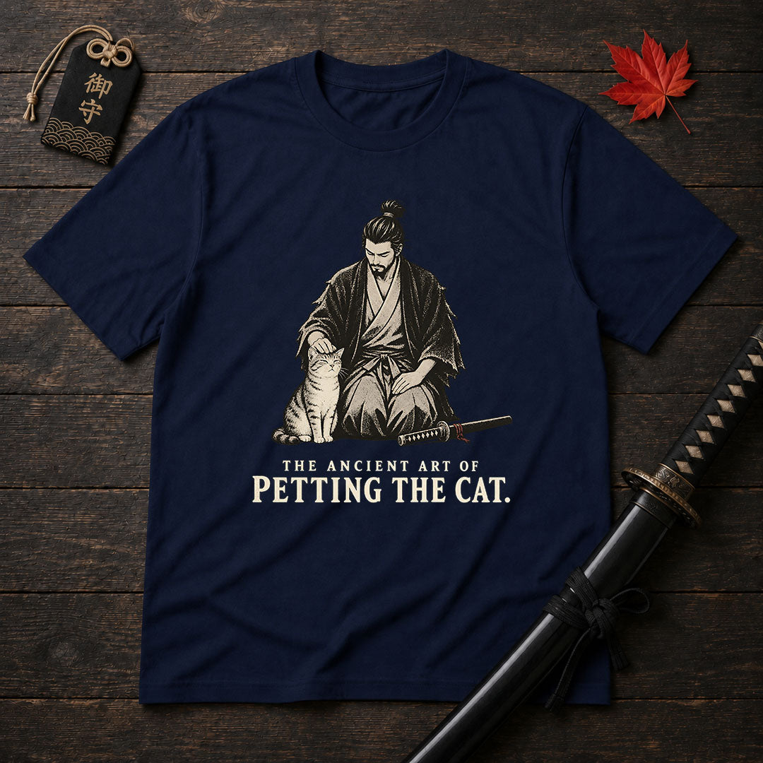 The Ancient Art of Petting The Cat T-Shirt