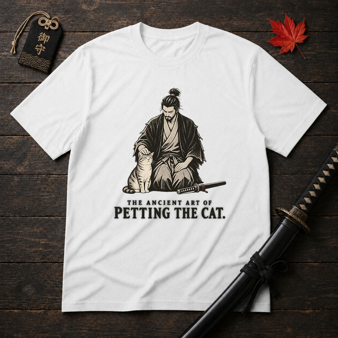 The Ancient Art of Petting The Cat T-Shirt