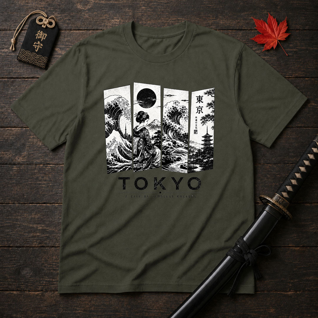 Tokyo Panels Samurai T-Shirt