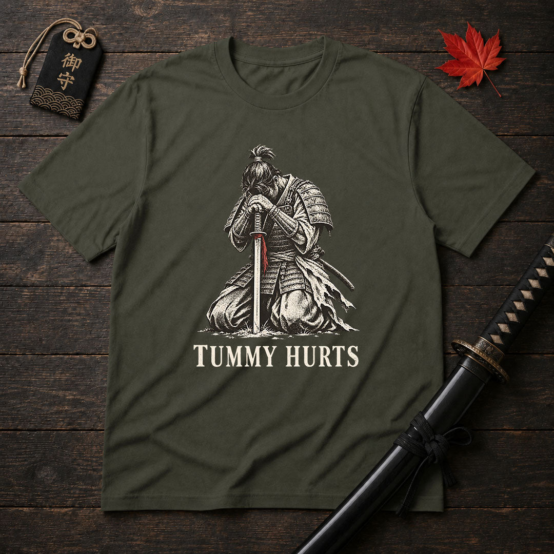 Tummy Hurts Samurai T-Shirt