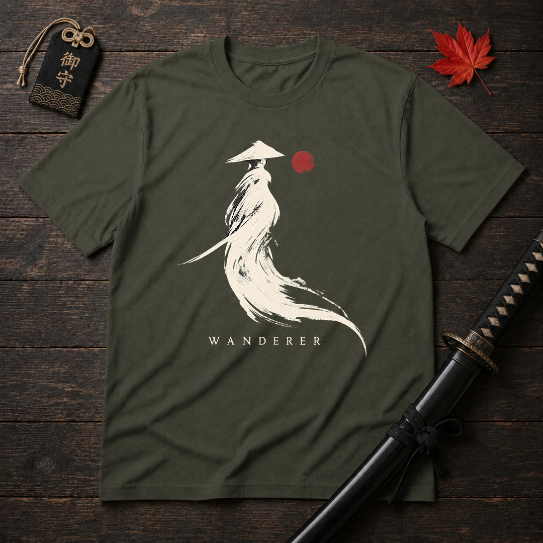 Wanderer Samurai Brushstroke T-Shirt