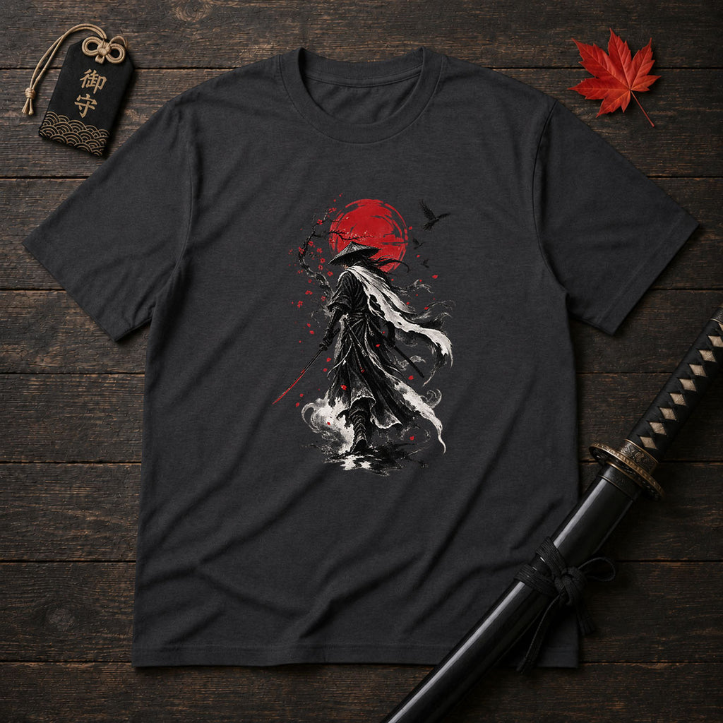 Wandering Ronin Under Red Sun T-Shirt