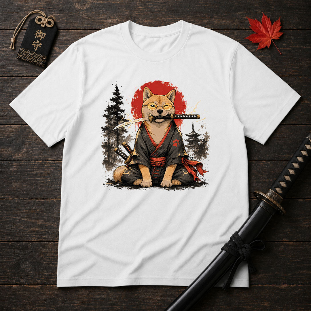 Winking Samurai Shiba T-Shirt